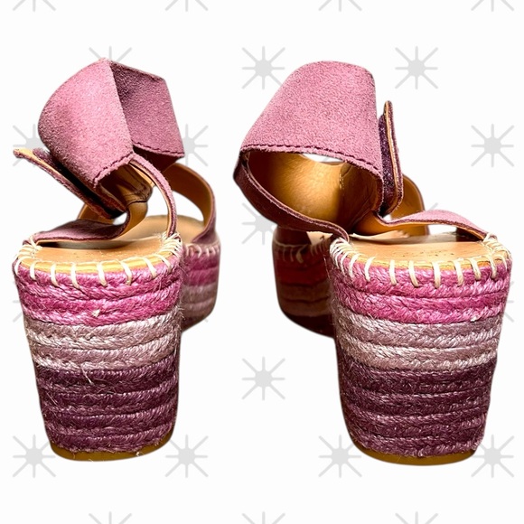 Frye Amber Espadrille Wedge Sandal Size 8 - Picture 5 of 7